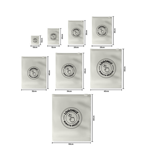 Firmanıza Özel Bio Bozunur Fermuarlı Poşet