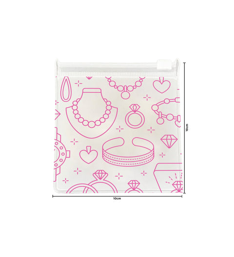 Hazır Desenli Fermuarlı Poşet 10x10