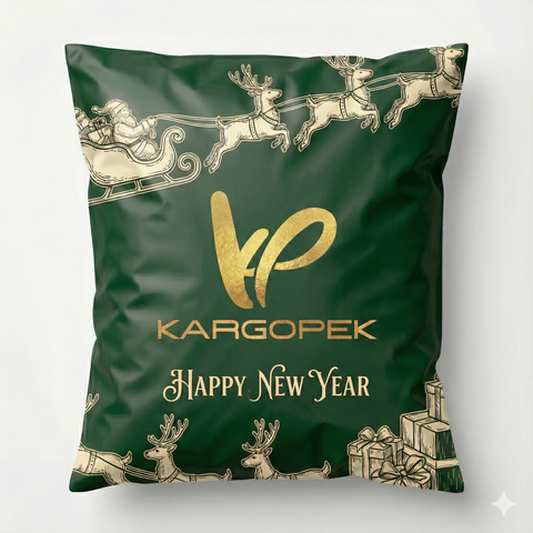 Firmanıza Özel Yılbaşı Temalı Kargo poşeti