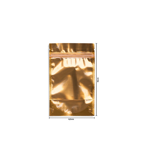 Metalize Tek Taraf Şeffaf Kilitli Doypack