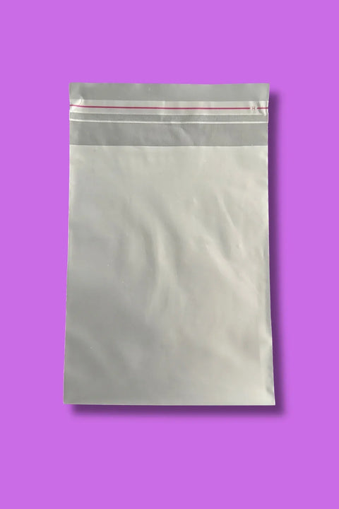 Şeffaf Buzlu PE Bantlı Poşet