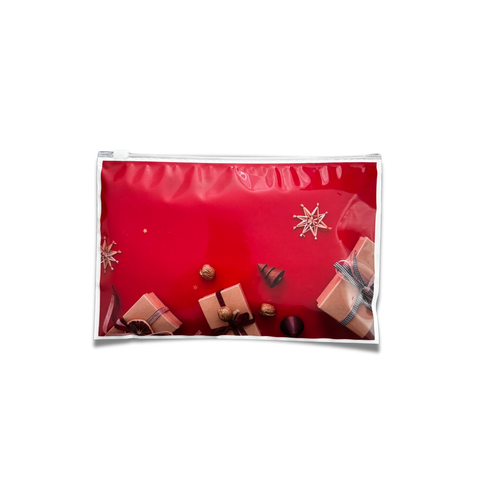 Hazır Desenli Fermuarlı Çanta