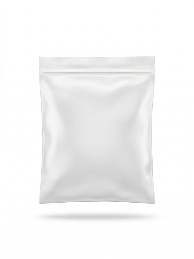 Bolsa zip blanca